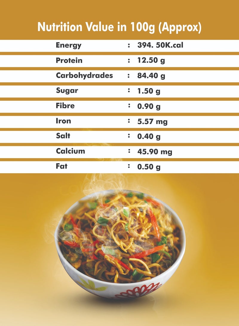 Empowered Millets Foxtail Millet Noodles with Masala (180g pack of 2) - Image 5